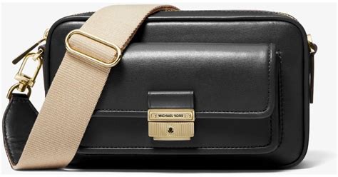 michael kors black and white camera bag|Michael Kors bradshaw bag.